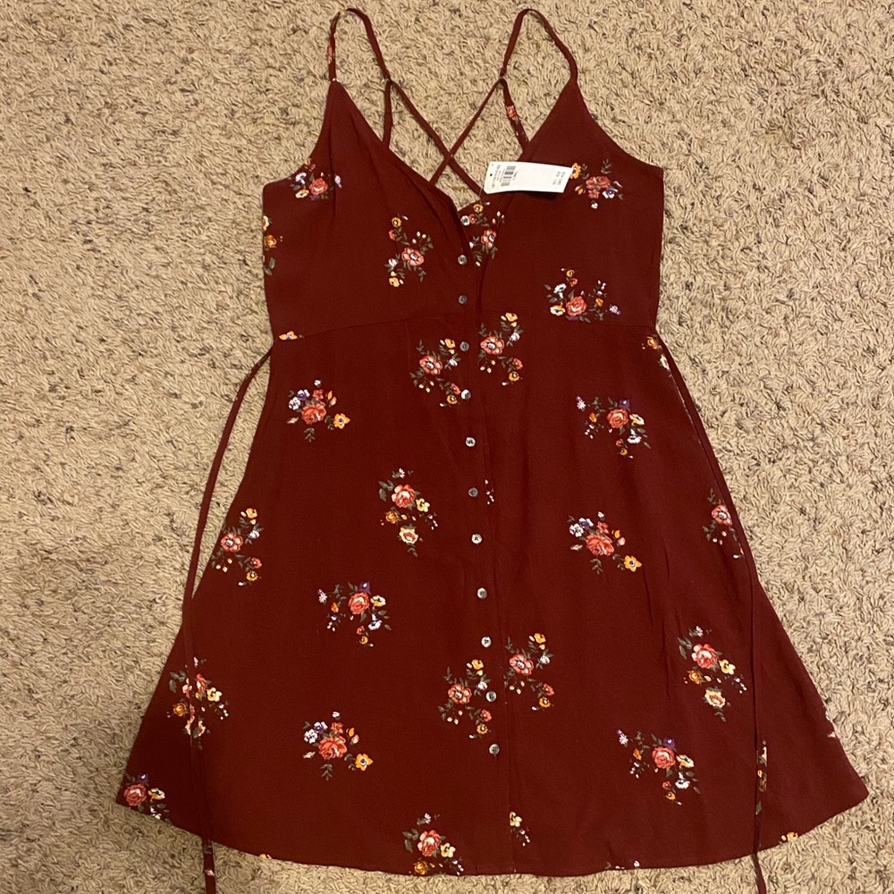 Juniors spaghetti strap dress